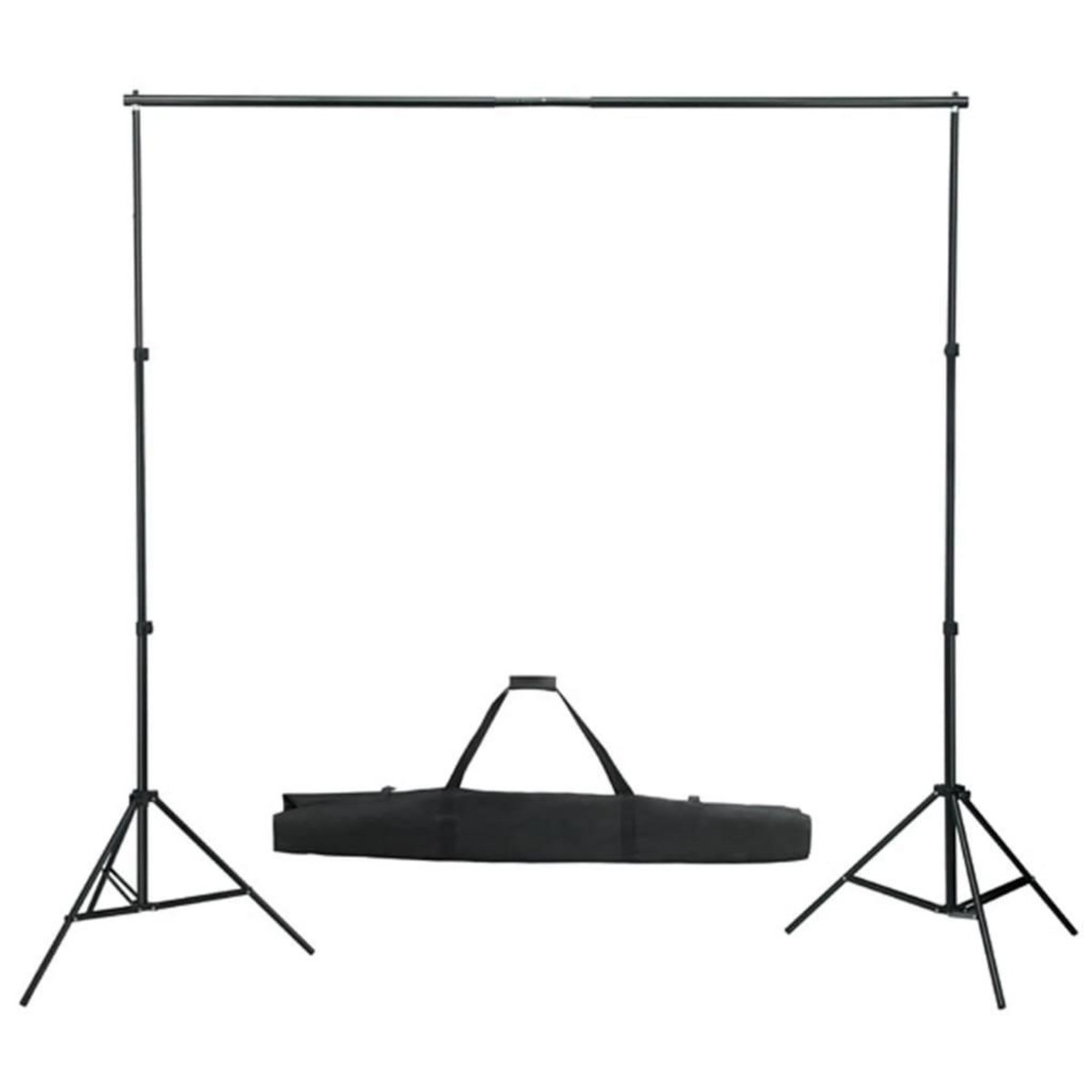 VIDAXL Kit de studio photo avec lampes toile de fond et reflecteur
