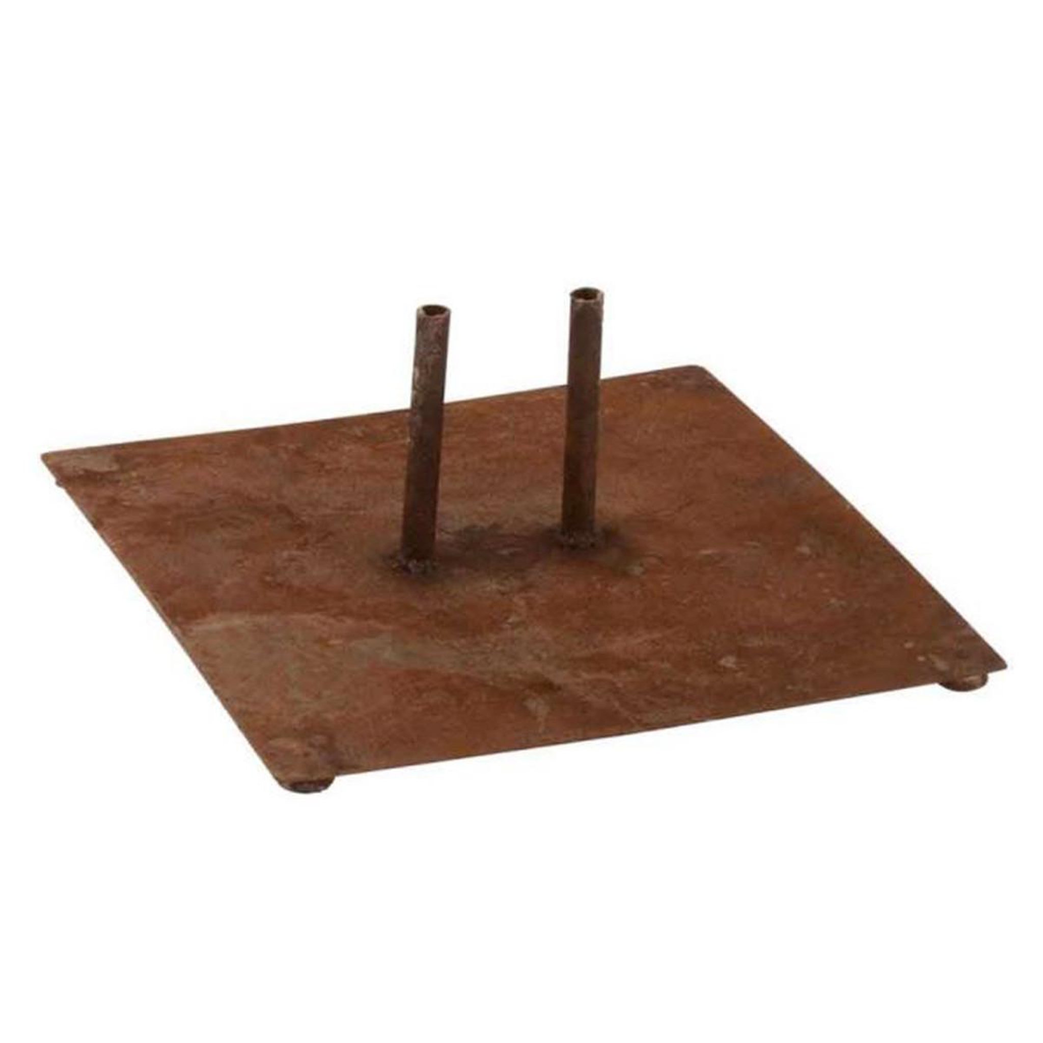 J-LINE Pied pour parasol en métal  shiva ii  30cm rouille
