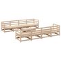 Voir la diapositive 2 : VIDAXL Salon de jardin 9 pcs bois de pin massif