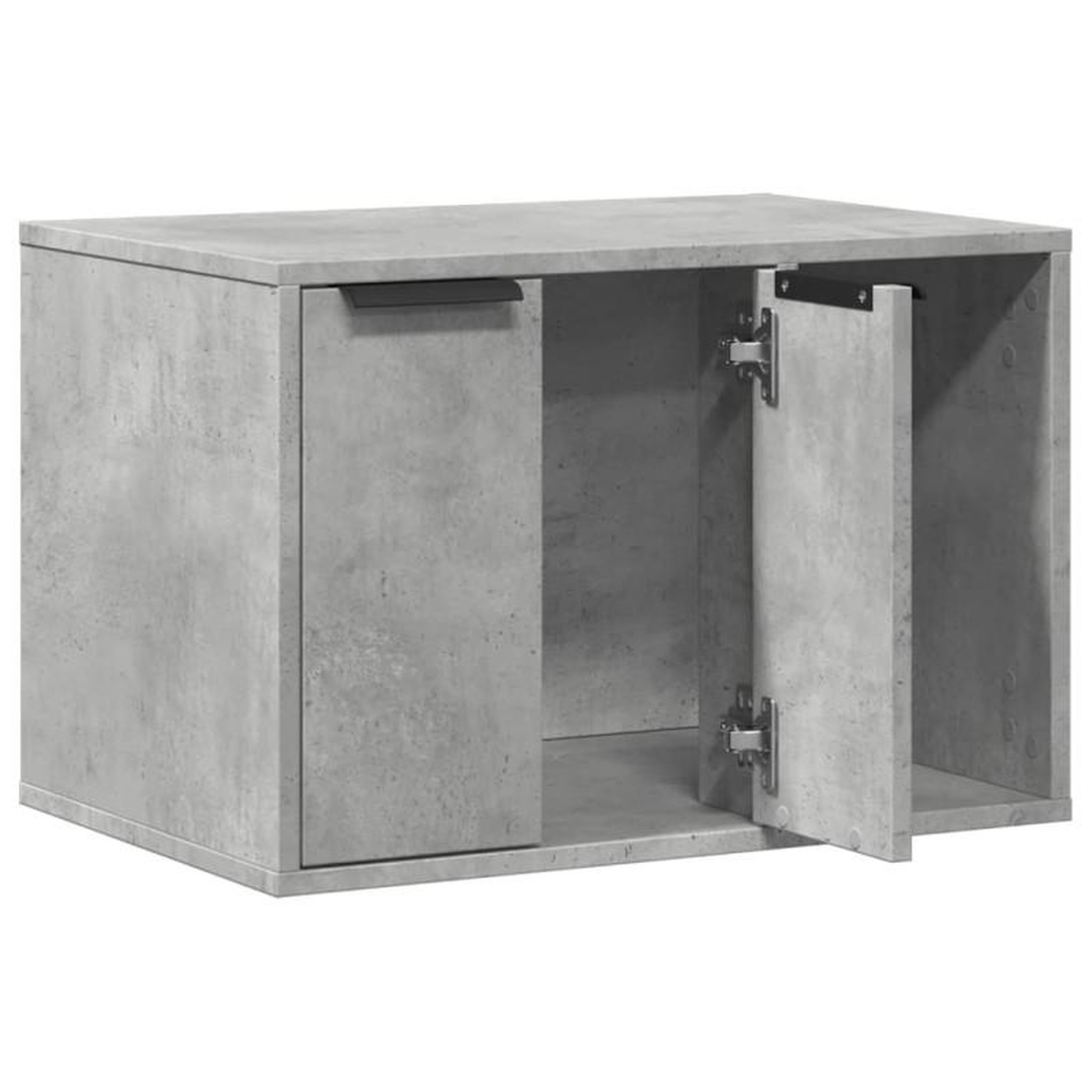 Voir la diapositive 4 : VIDAXL Meuble de bac à litière pour chat gris béton bois d ingénierie