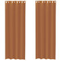 Voir la diapositive 2 : VIDAXL Rideaux en voile avec œillets 2 pcs terre cuite
