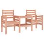 Voir la diapositive 2 : VIDAXL Banc de jardin avec table 2 places bois massif de douglas