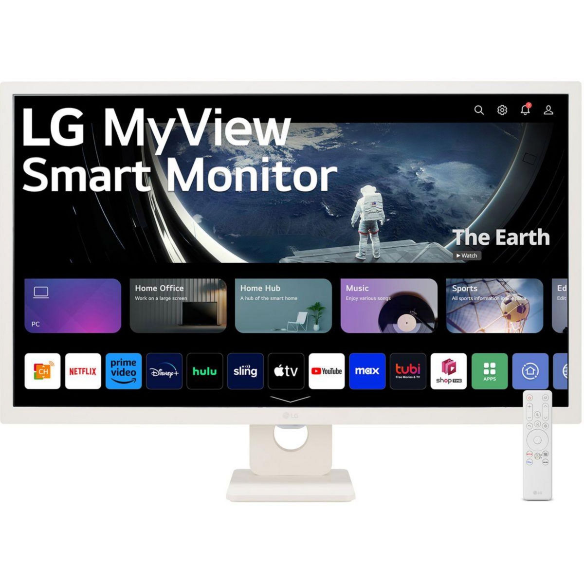 LG Ecran PC Smart Moniteur 32SR50F-W Plat 32'' IPS