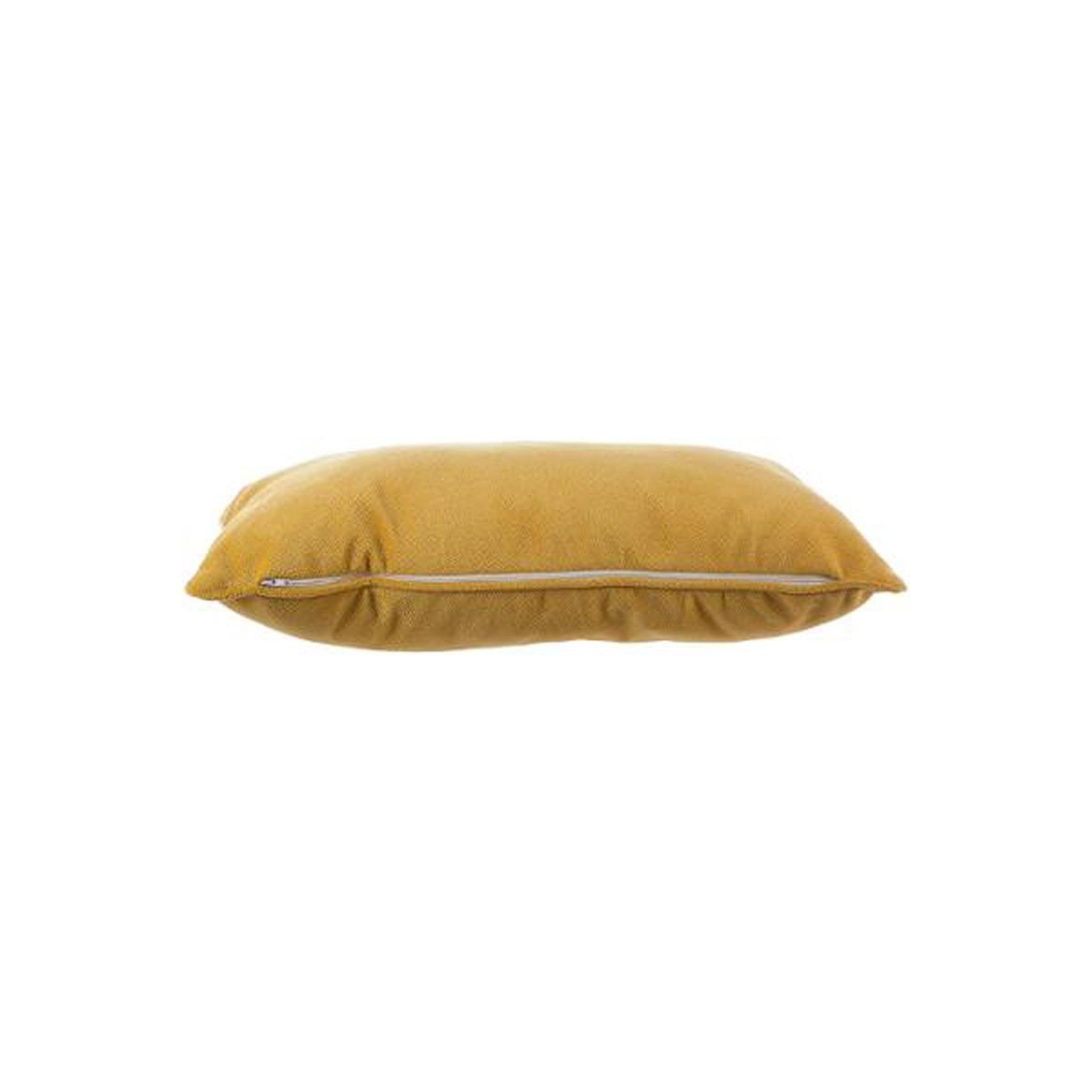 Voir la diapositive 2 : ATMOSPHERA Coussin déhoussable  lilou  50x30cm ocre