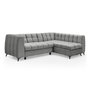 Voir la diapositive 2 : Paris Prix Canapé d'Angle Convertible 5 Places  Casey  247cm Gris