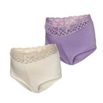 MAMALICIOUS X2 Culottes de Grossesse Écru/Violet Femme Mamalicious Modal. Coloris disponibles : Violet