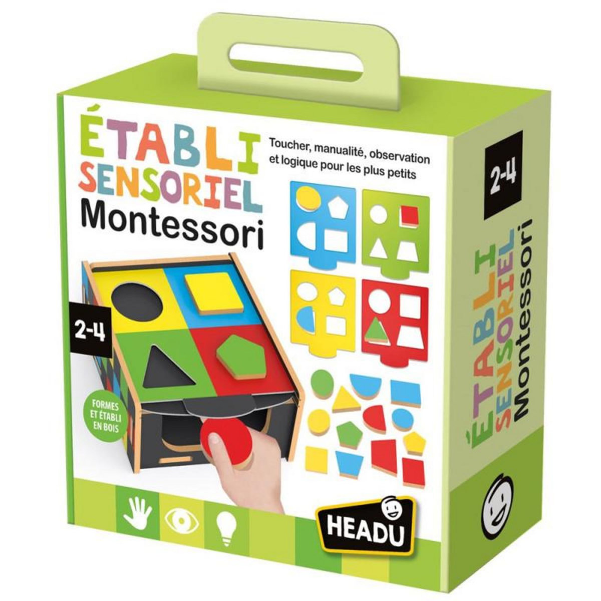 HEADU Jeu couleur et forme Headu Etabli sensoriel Montessori