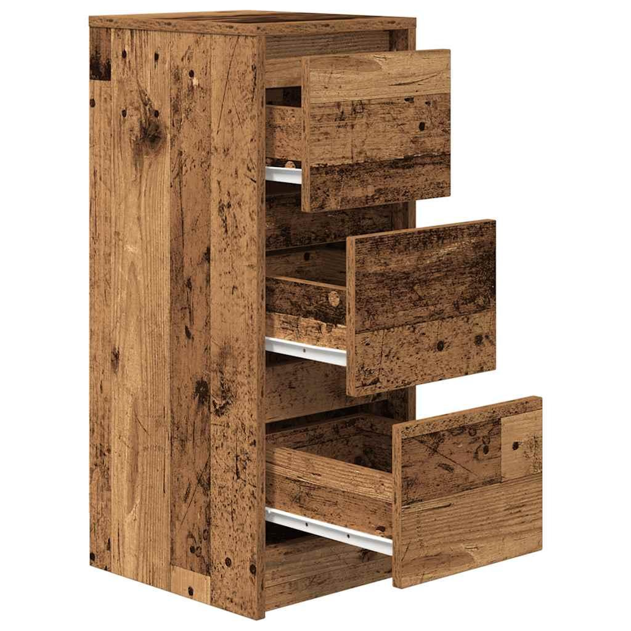 Voir la diapositive 5 : VIDAXL Buffet vieux bois 29,5x34x76 cm bois d'ingenierie