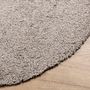 Voir la diapositive 4 : VIDAXL Tapis shaggy PAMPLONA poils longs moderne beige Ø 100 cm