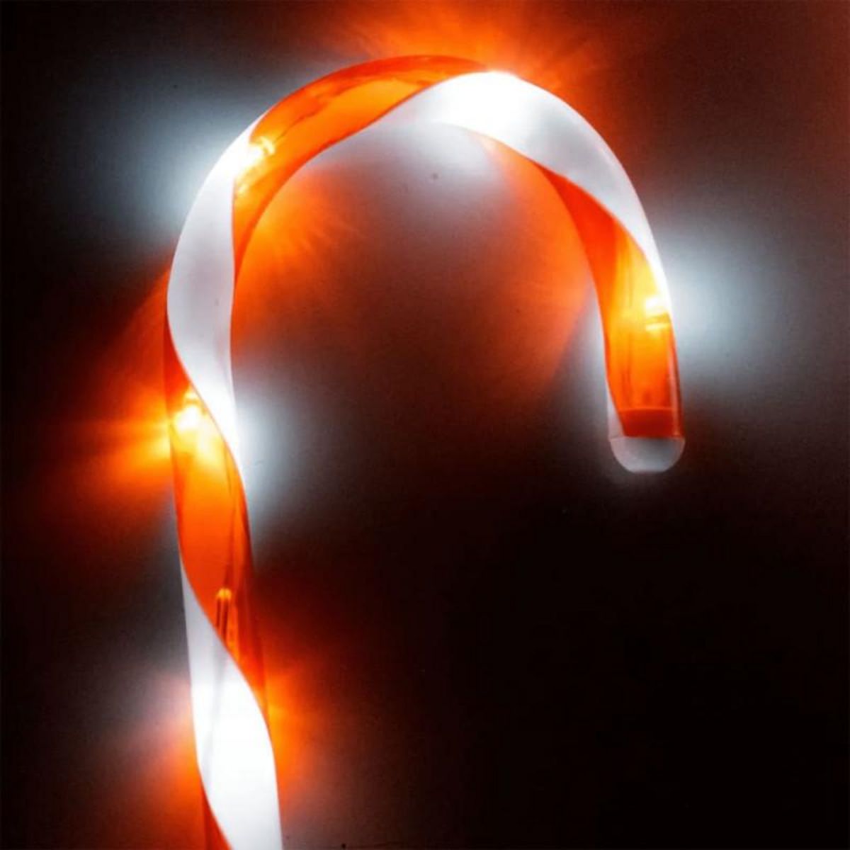 AMBIANCE Ambiance Ensemble de lampes de Noël en forme de canne à sucre 6 pcs