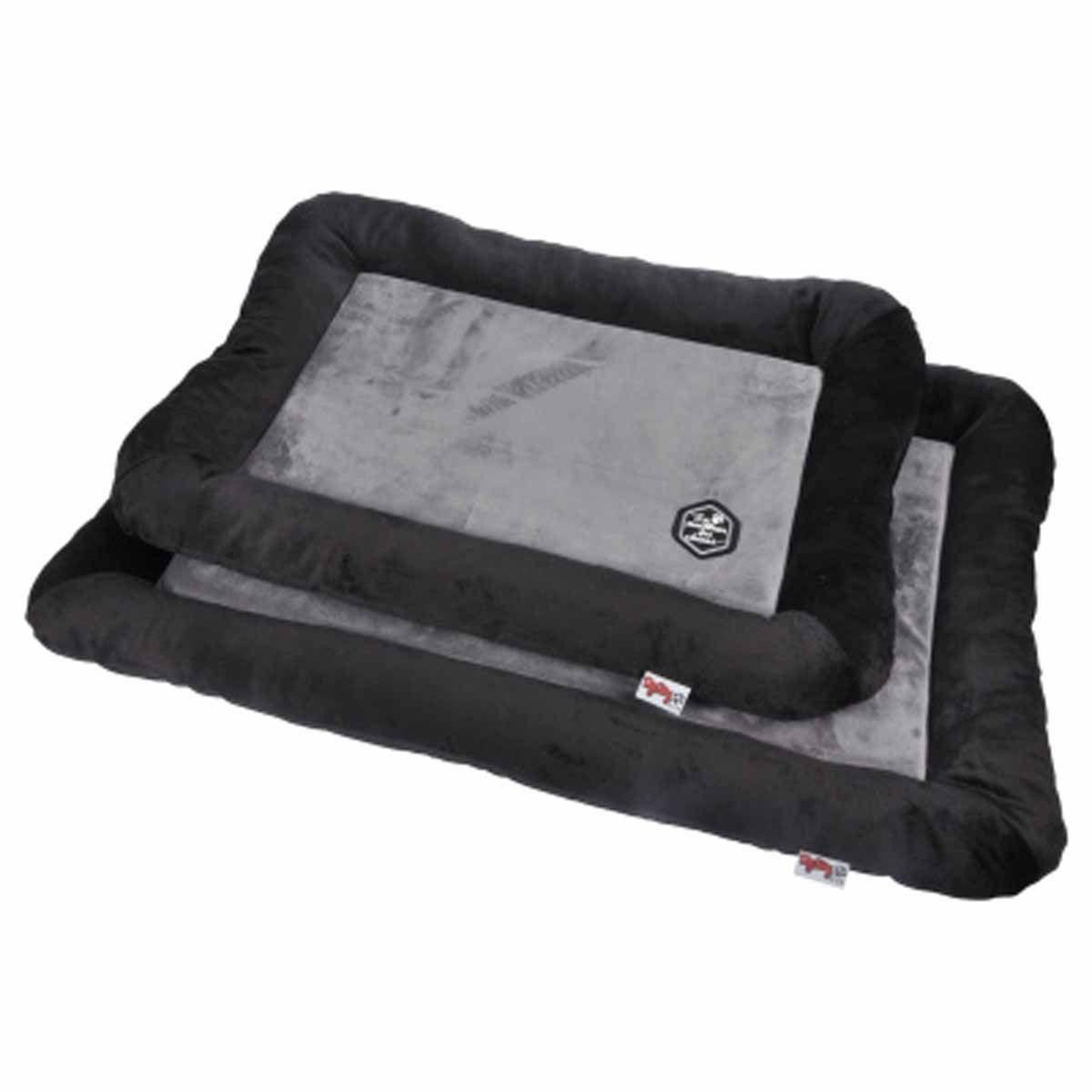 Voir la diapositive 1 : LOVE STORY Lot de 2 coussins chien & chat  patchy  90cm gris
