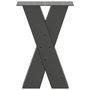 Voir la diapositive 5 : VIDAXL Pieds de table basse forme de X 2 pcs anthracite 38x(42-43) cm