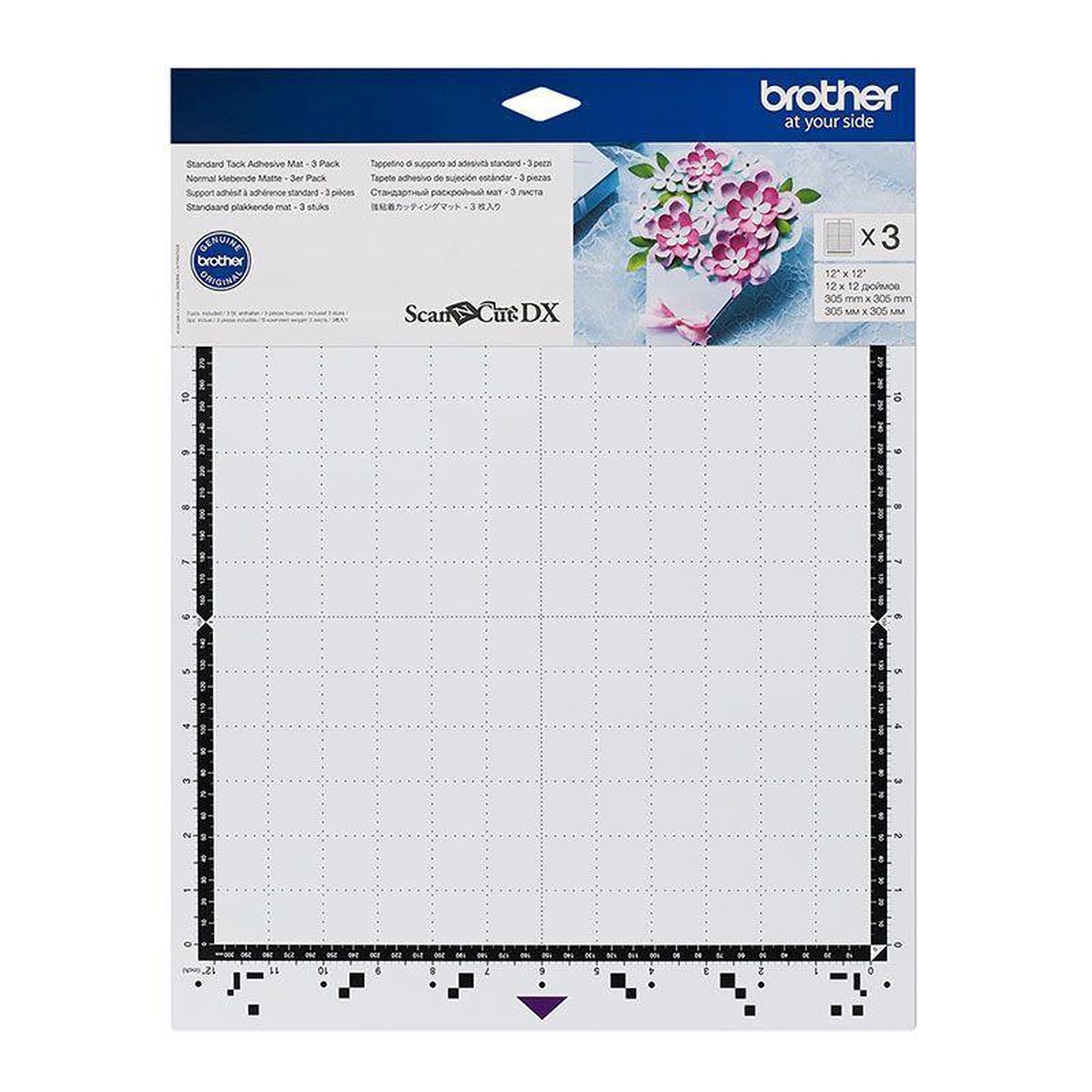 Voir la diapositive 1 : Brother 3 supports adhésifs standards ScanNCut DX 30,5 cm