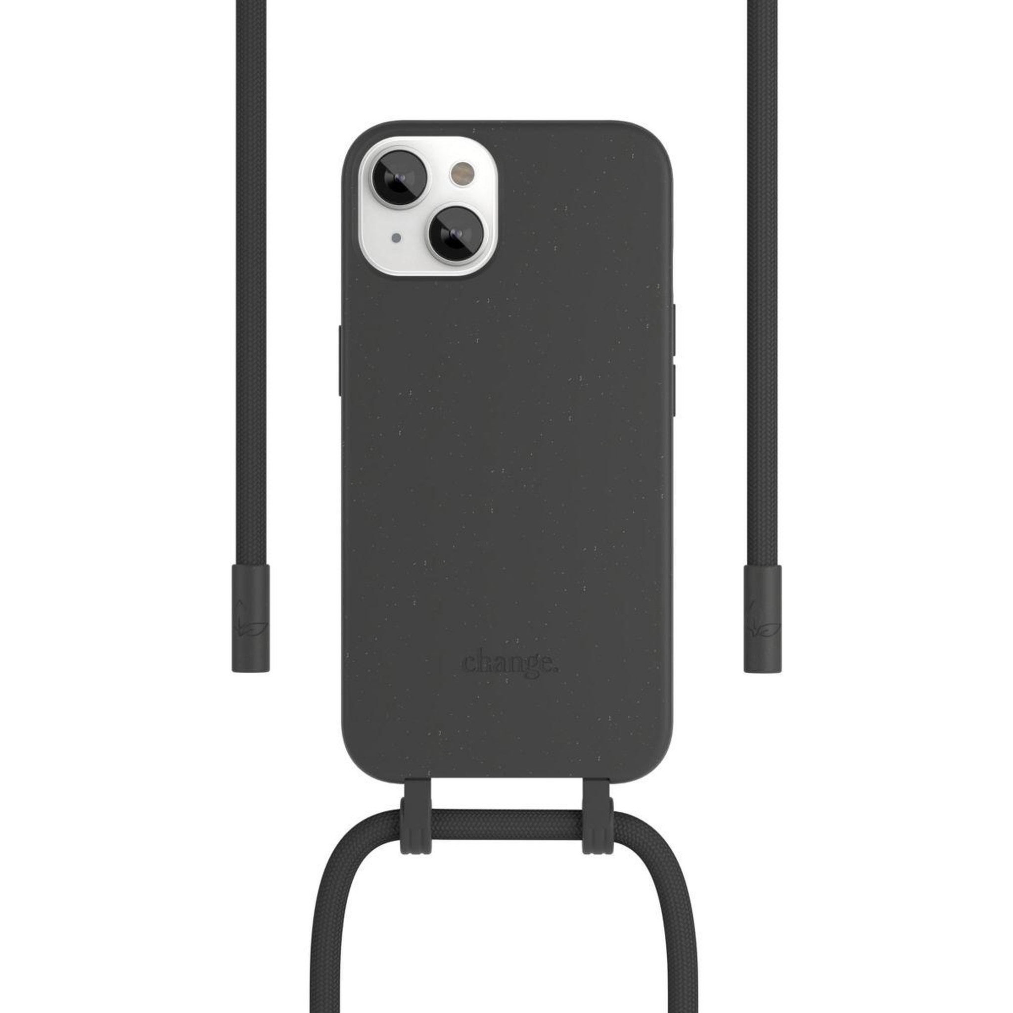 Voir la diapositive 2 : WOODCESSORIES Coque avec cordon iPhone 14 Plus Tour de cou noir