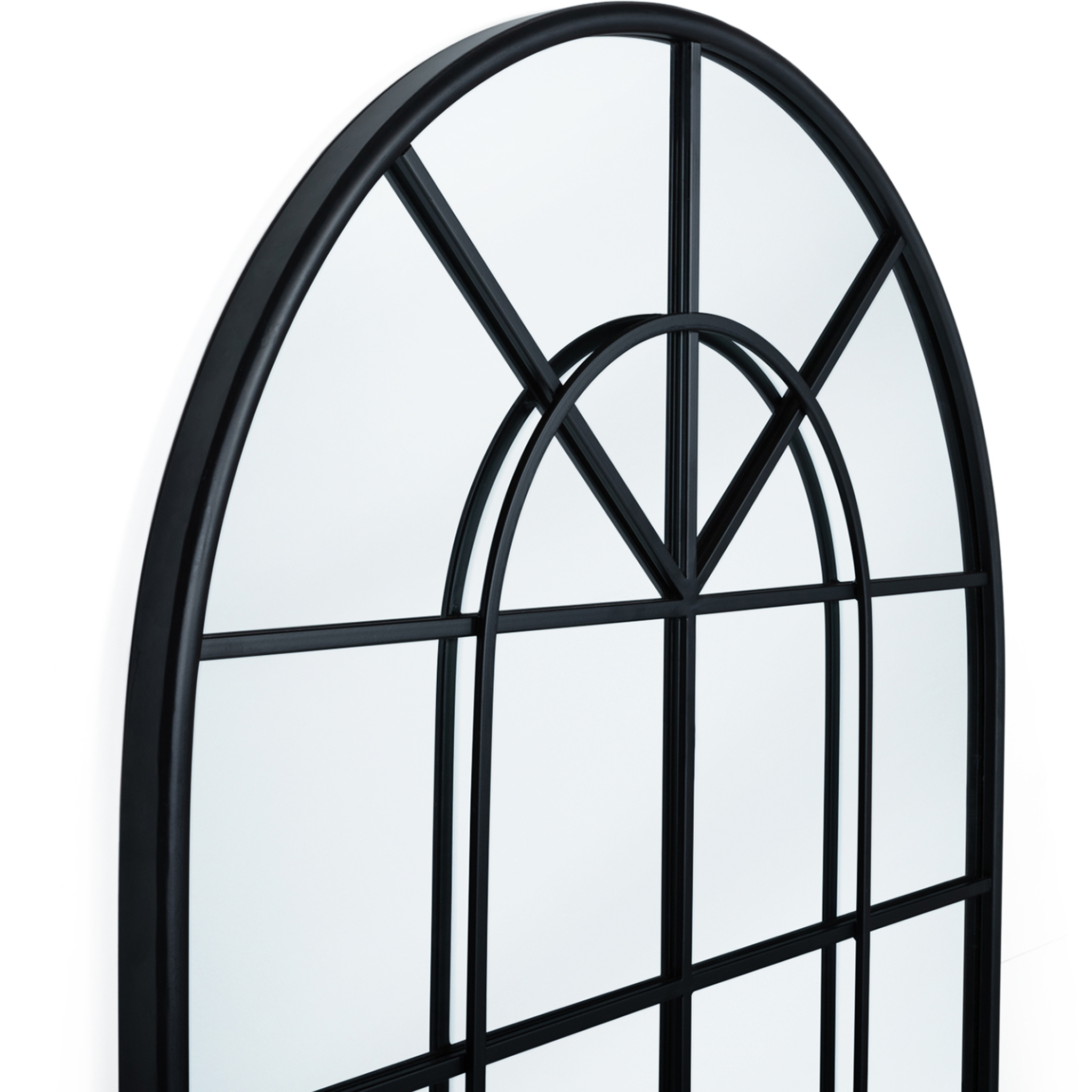 Voir la diapositive 5 : ID MARKET Miroir verrière arche design industriel 80x100 cm