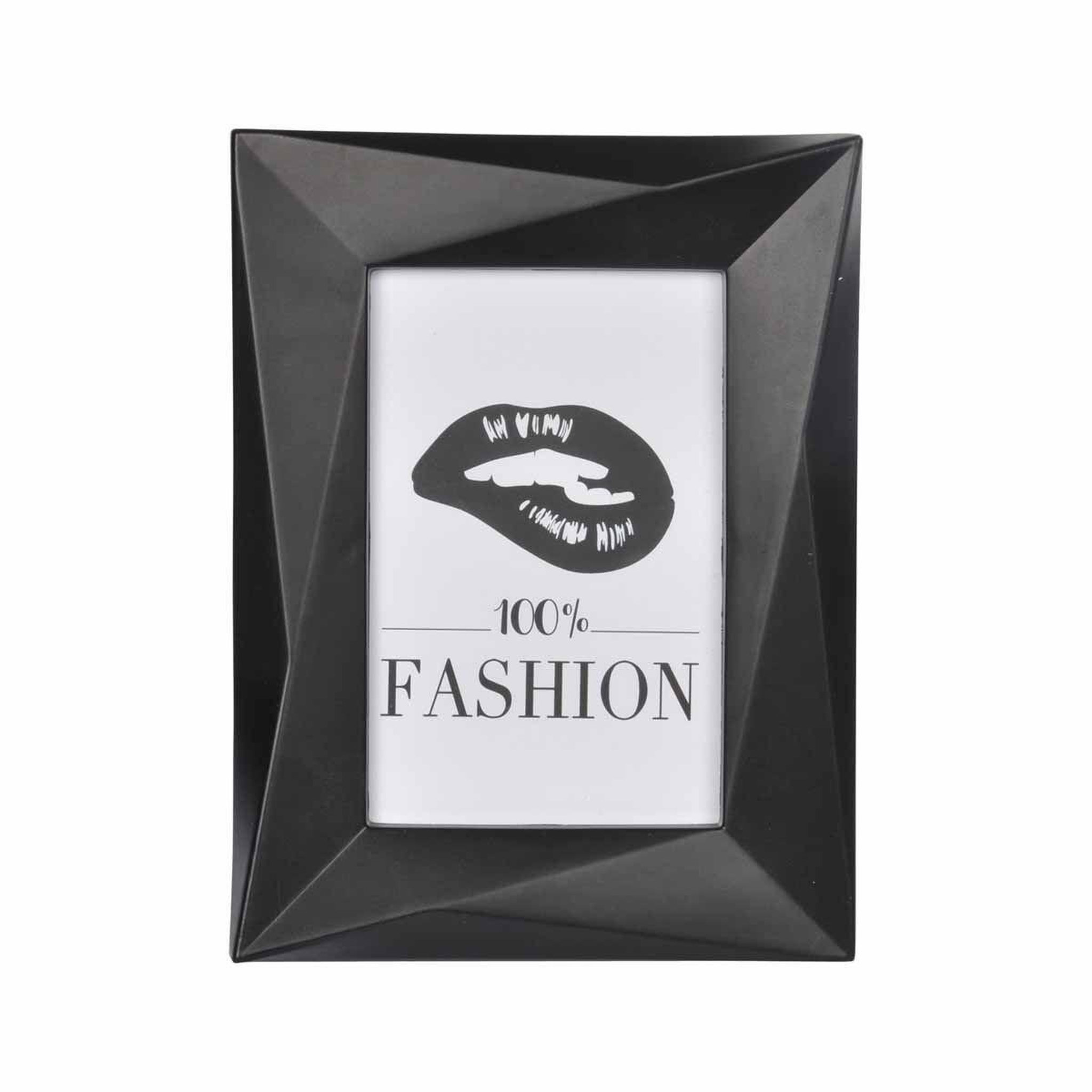 Voir la diapositive 2 : HOMEA Cadre photo déco  origami frame  13x18cm noir