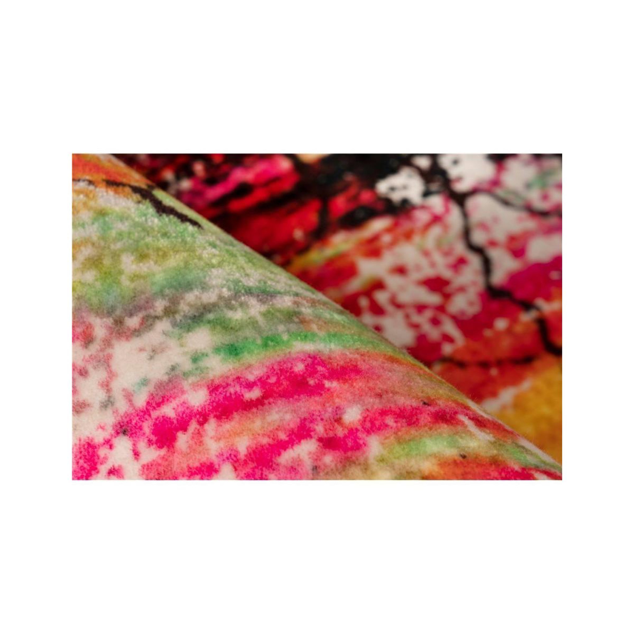 Voir la diapositive 3 : Paris Prix Tapis Tissé Doux à Poils Plats  Saphira  Multicolore