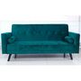 Voir la diapositive 2 : Paris Prix Canapé Convertible 3 Places Scandinave  Navya  Vert