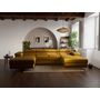 Voir la diapositive 1 : BEST MOBILIER Pablo - canapé panoramique en u - 7 places - convertible avec coffres et têtières réglables - en velours