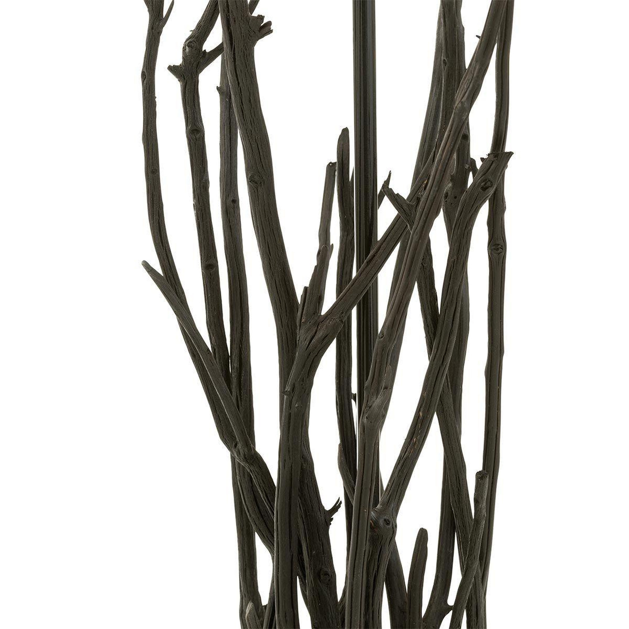 Voir la diapositive 4 : J-LINE Lampadaire Design en Bois  Branches  170cm Noir