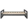 Voir la diapositive 5 : VIDAXL Lit pour chien Gris 105,5x75,5x28 cm Bois de pin solide