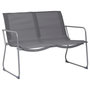 Voir la diapositive 3 : VIDAXL Salon de jardin 4 pcs Tissu et acier Gris