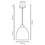 Paris Prix Lampe Suspension Design  Aura  110cm Hêtre