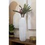 Voir la diapositive 5 : Paris Prix Vase Déco en Résine  Leaf  67cm Blanc