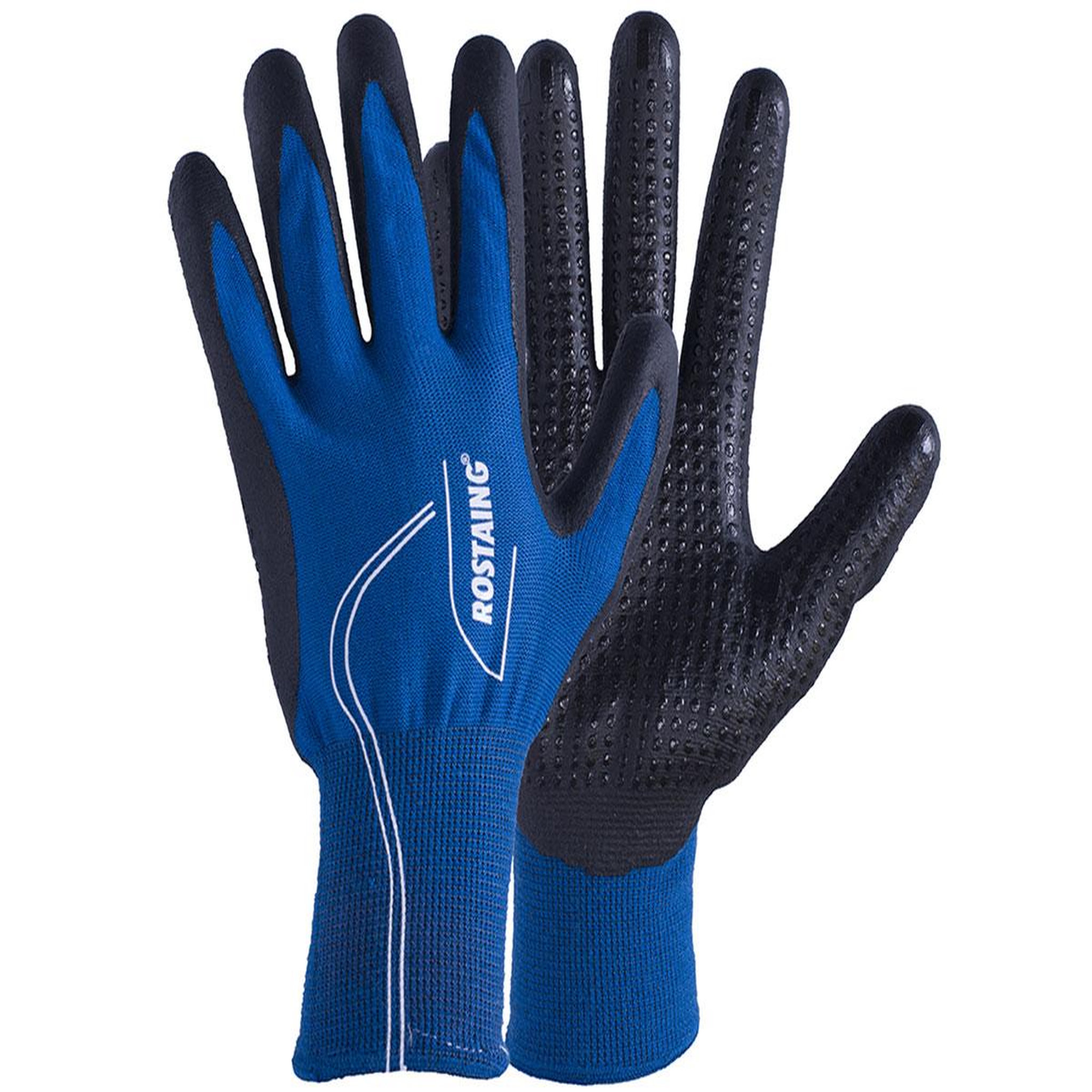ROSTAING Gants de protection Canada pour jardinage mi-saison T9 Bleu roi - Rostaing