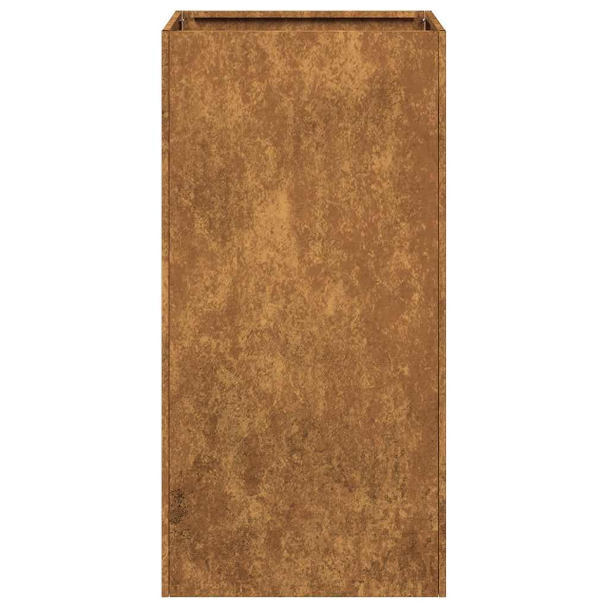Voir la diapositive 5 : VIDAXL Jardiniere rouille 40x40x80 cm acier inoxydable
