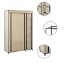 Voir la diapositive 3 : VIDAXL Garde-robes pliables 2 pcs Creme 110x45x175 cm Tissu