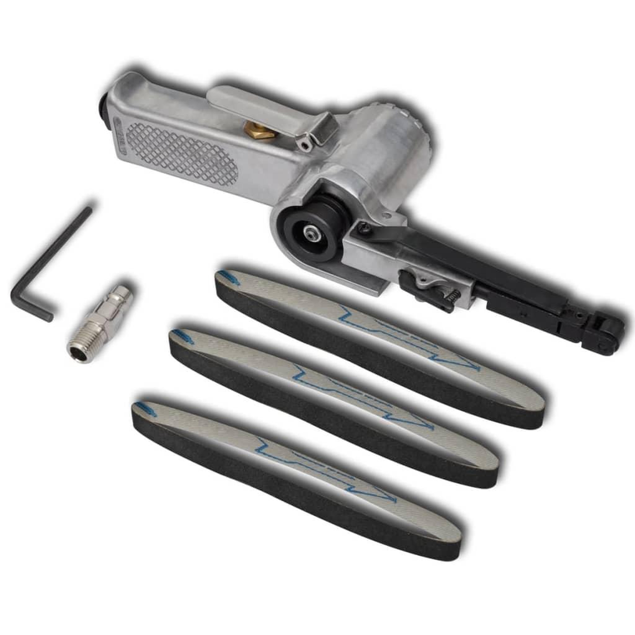 VIDAXL Lime pneumatique avec 3 bandes abrasives
