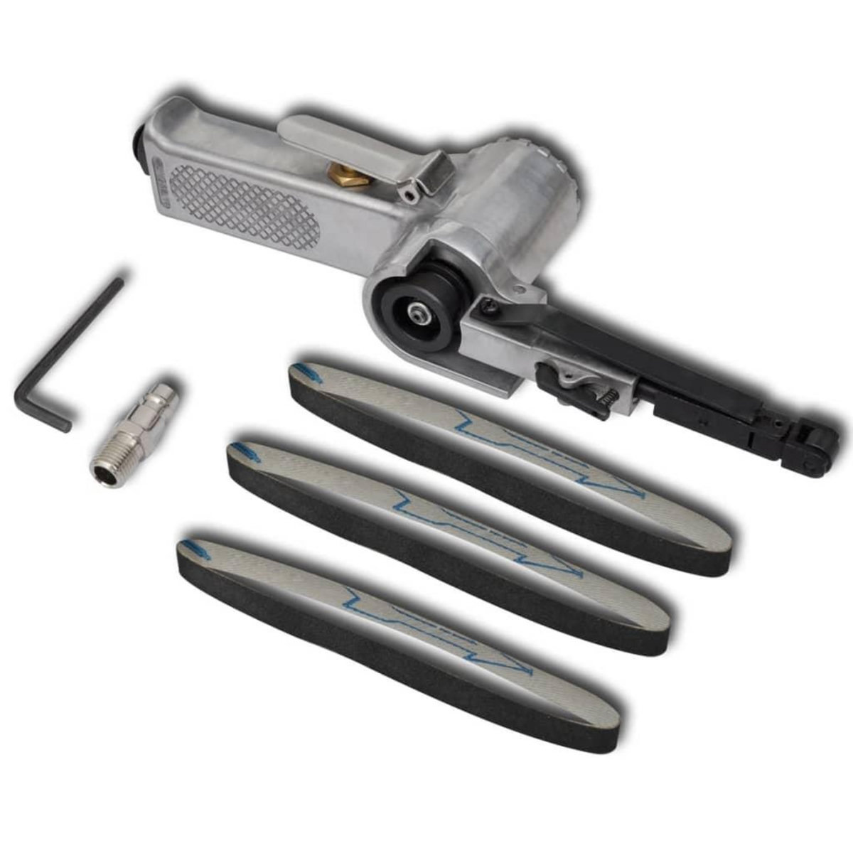 VIDAXL Lime pneumatique avec 3 bandes abrasives