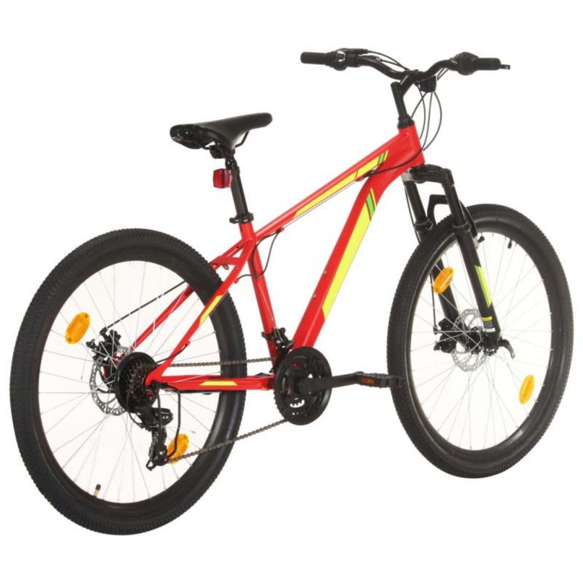 VIDAXL Vélo de montagne 21 vitesses Roues de 27,5 pouces 38 cm Rouge