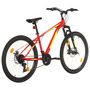 Voir la diapositive 3 : VIDAXL Vélo de montagne 21 vitesses Roues de 27,5 pouces 38 cm Rouge