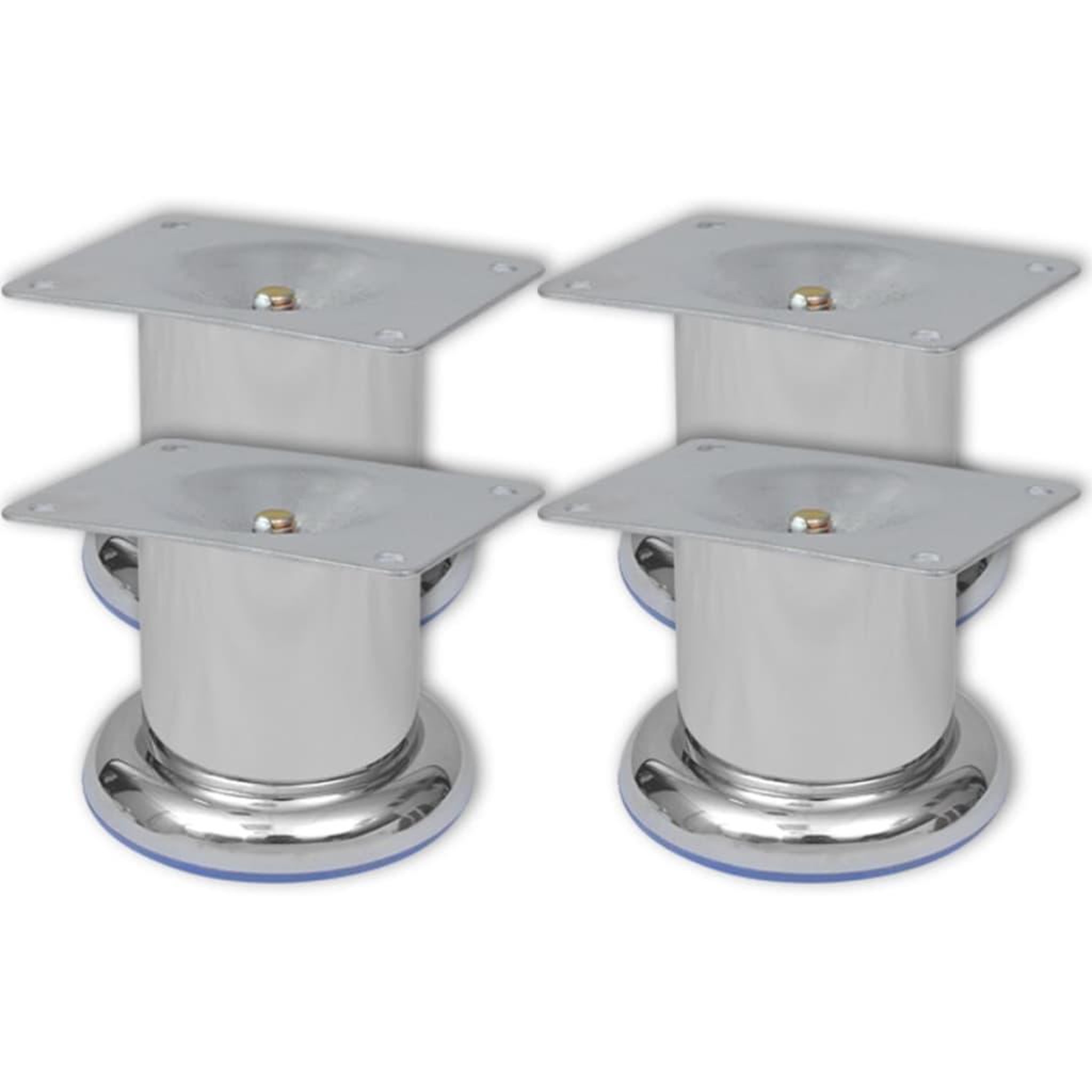 Voir la diapositive 2 : VIDAXL Pieds ronds de canape 8 pcs Chrome 60 mm