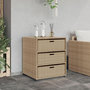 Voir la diapositive 3 : VIDAXL Armoire de rangement de jardin beige 55x59x69 cm resine tressee