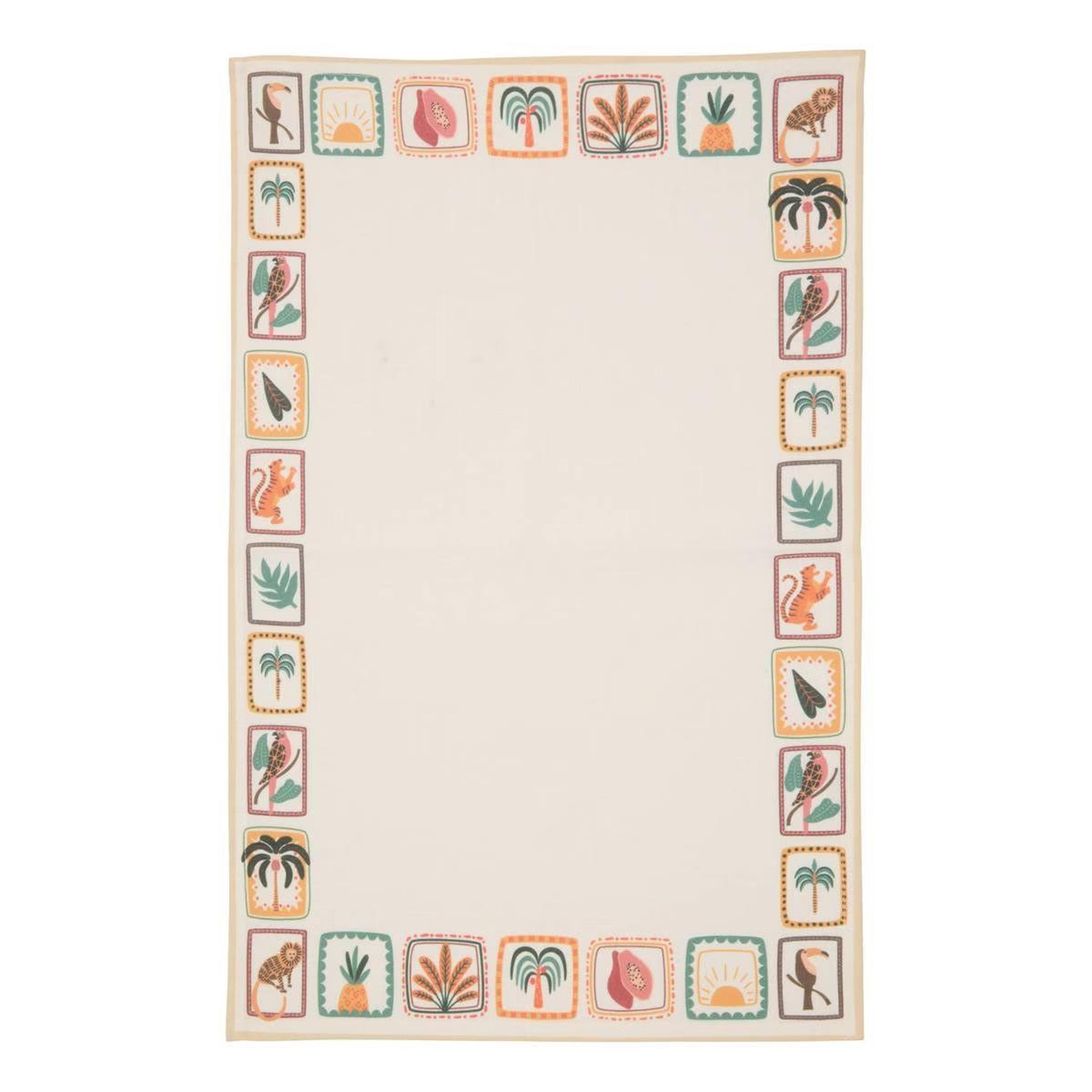 Voir la diapositive 4 : ATMOSPHERA Lot de 3 torchons  tropical  45x70cm multicolore