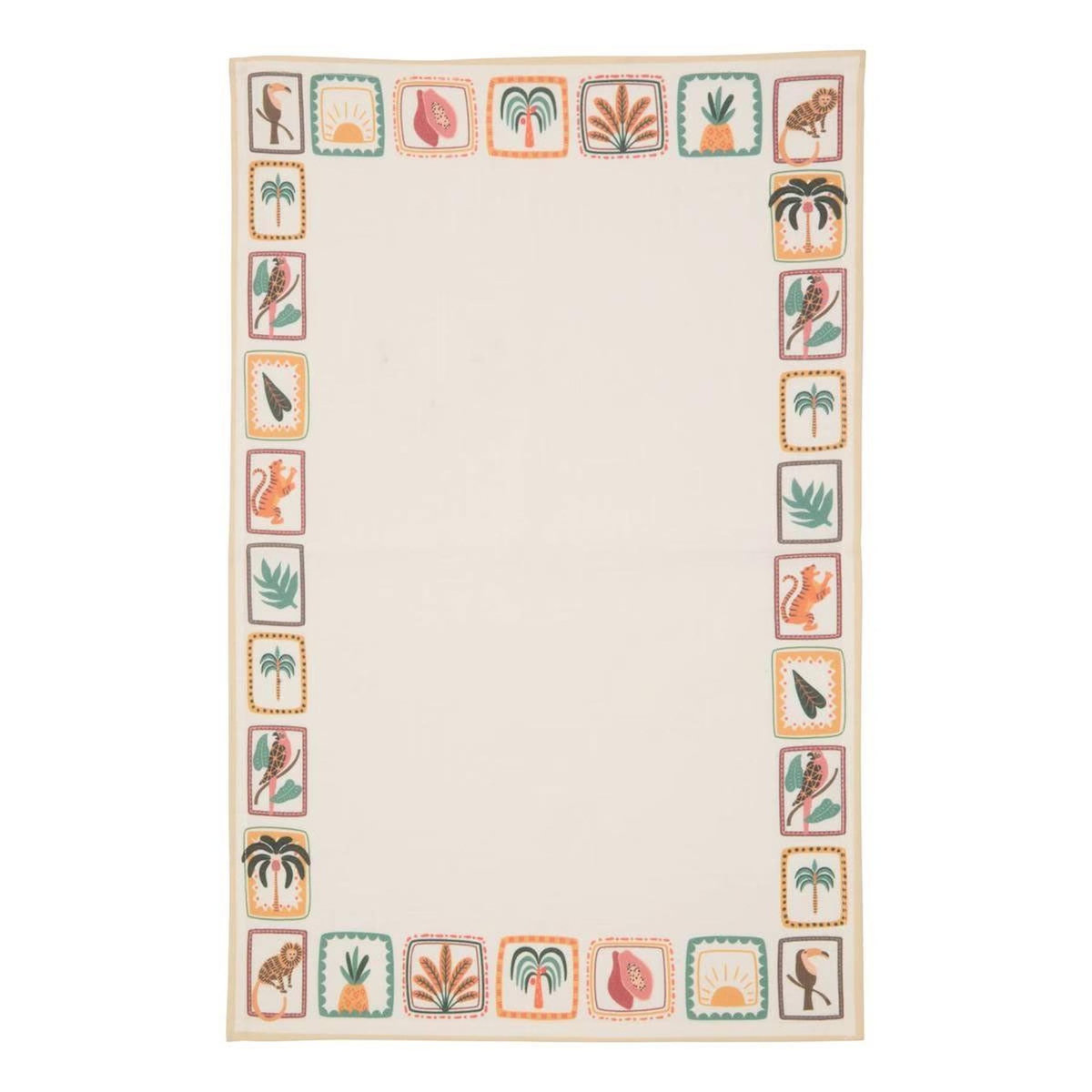 ATMOSPHERA Lot de 3 Torchons  Tropical  45x70cm Multicolore