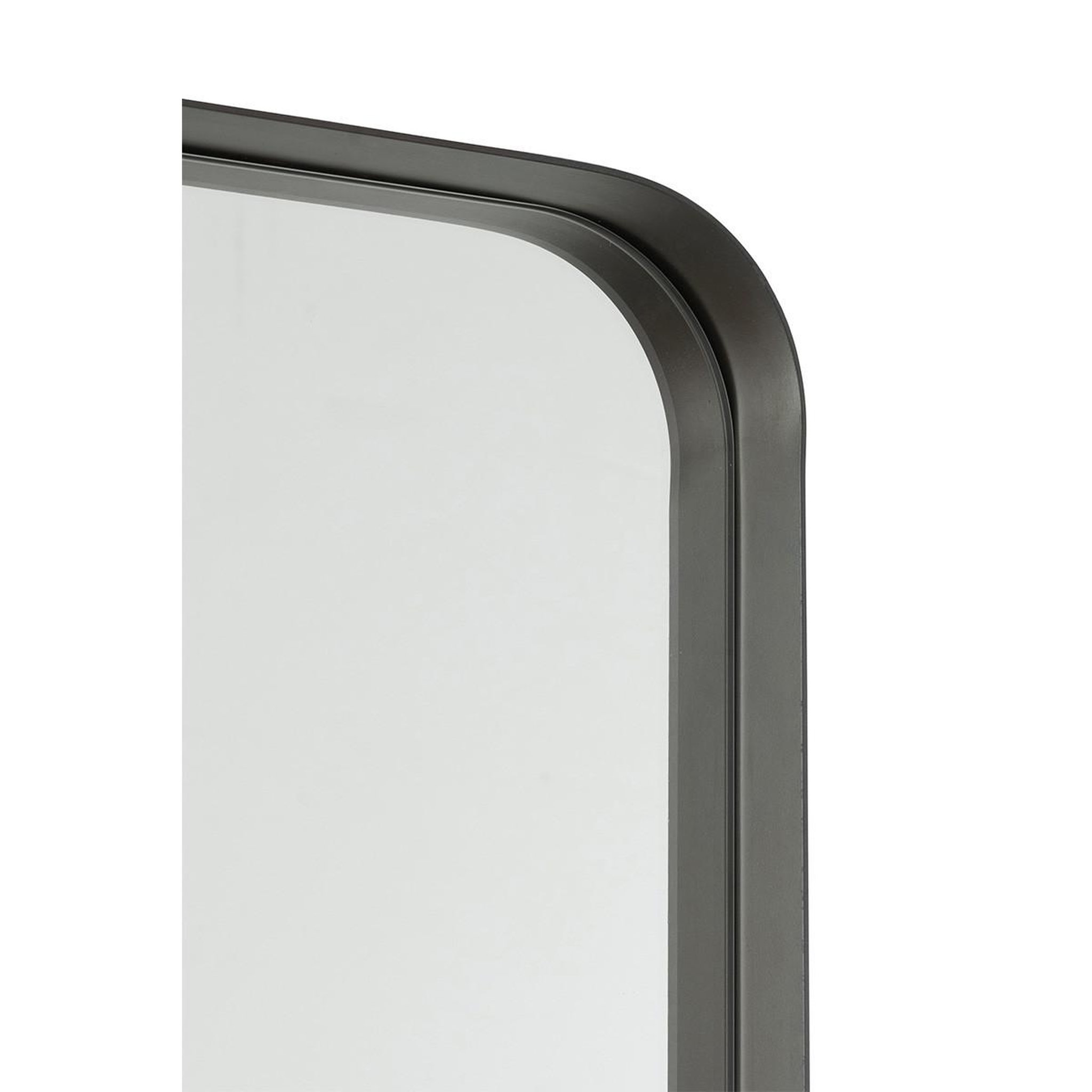 Voir la diapositive 3 : J-LINE Miroir en Métal  Markus  160cm Noir