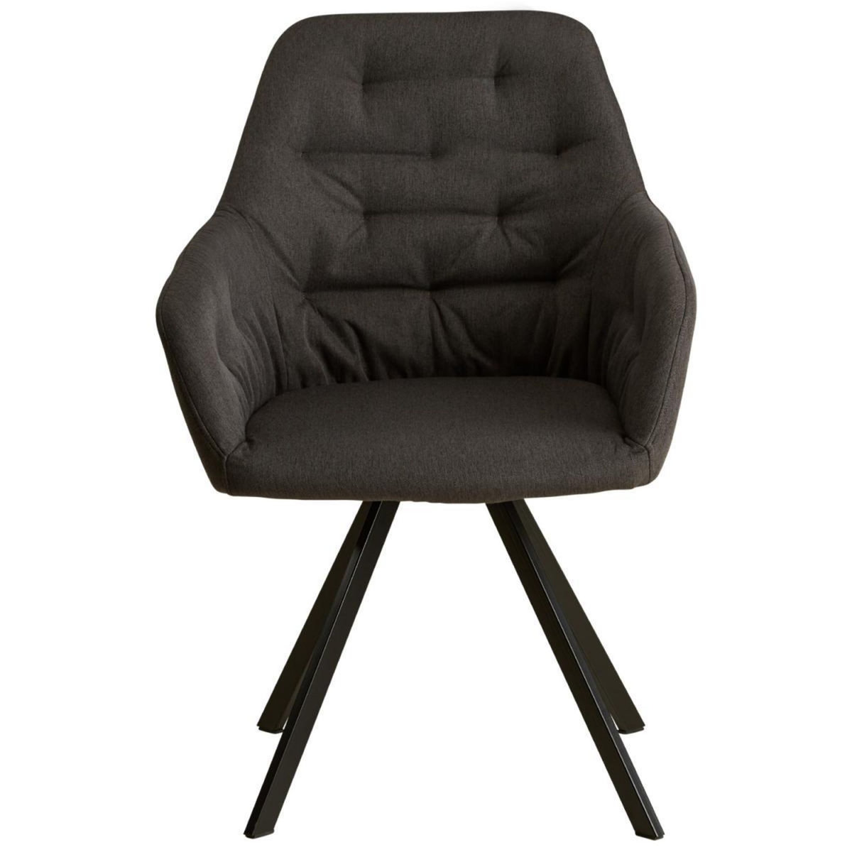 HomeStyle4U Chaise Salle à Manger Anthracite Design Moderne