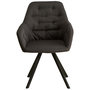 Voir la diapositive 3 : HomeStyle4U Chaise Salle à Manger Anthracite Design Moderne