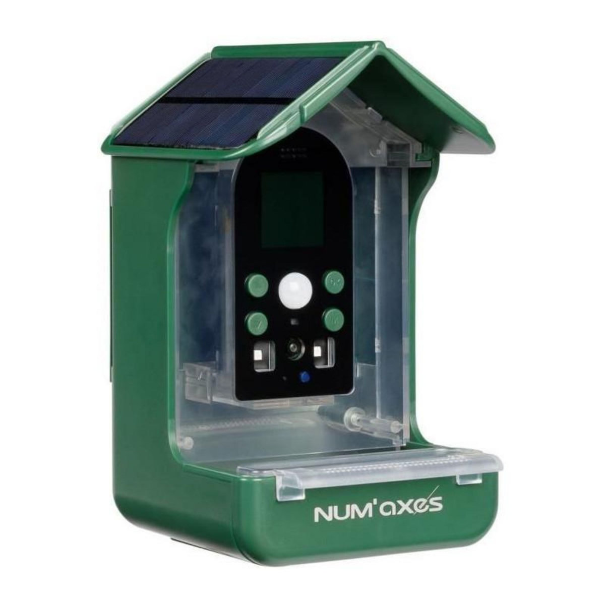 NUM'AXES Mangeoire / abreuvoir pour oiseaux avec caméra intégrée - NUM'AXES - CAM1074 - 120 ° - Vert