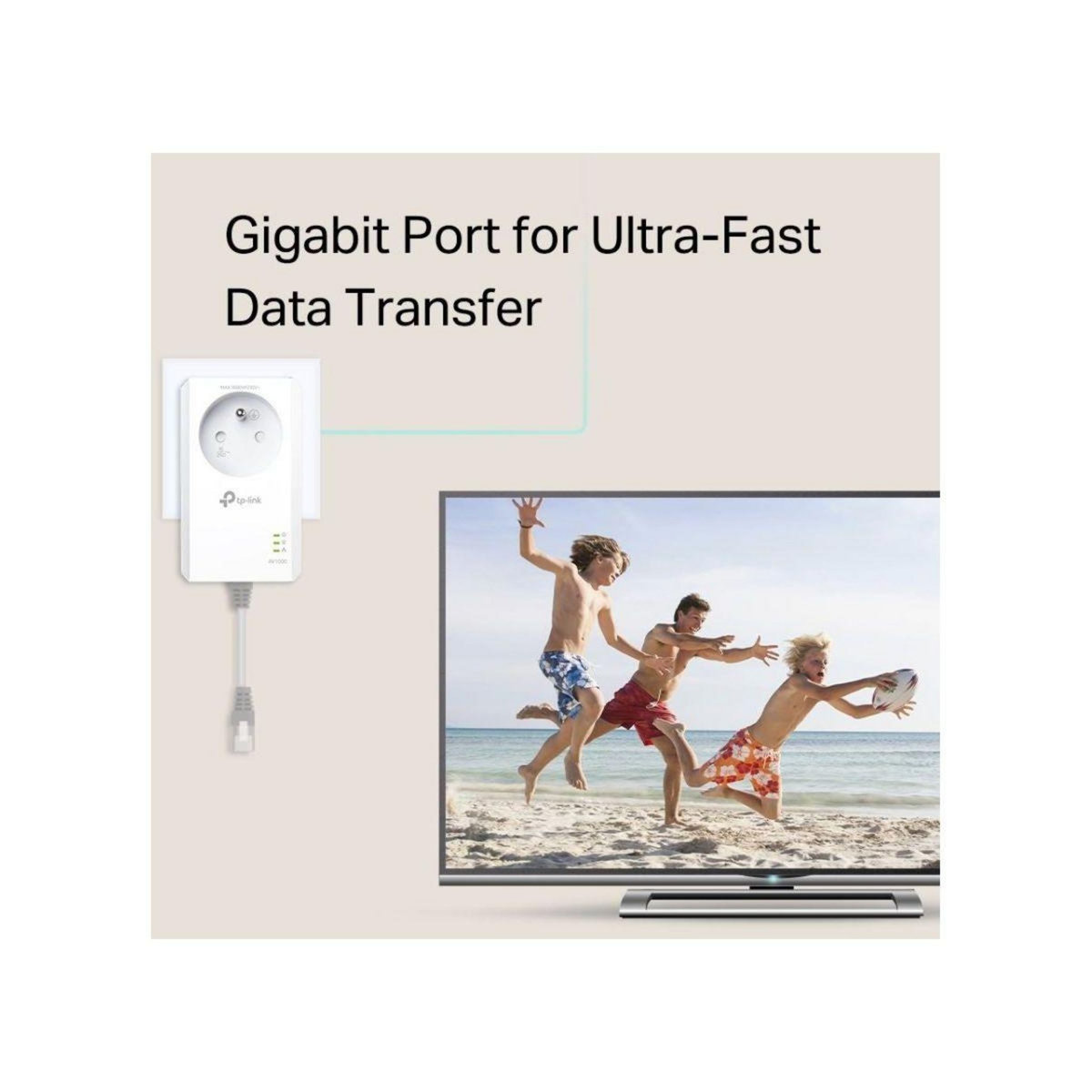 TP-LINK CPL Filaire TL-PA7017P KIT AV1000 mbps pack de 2