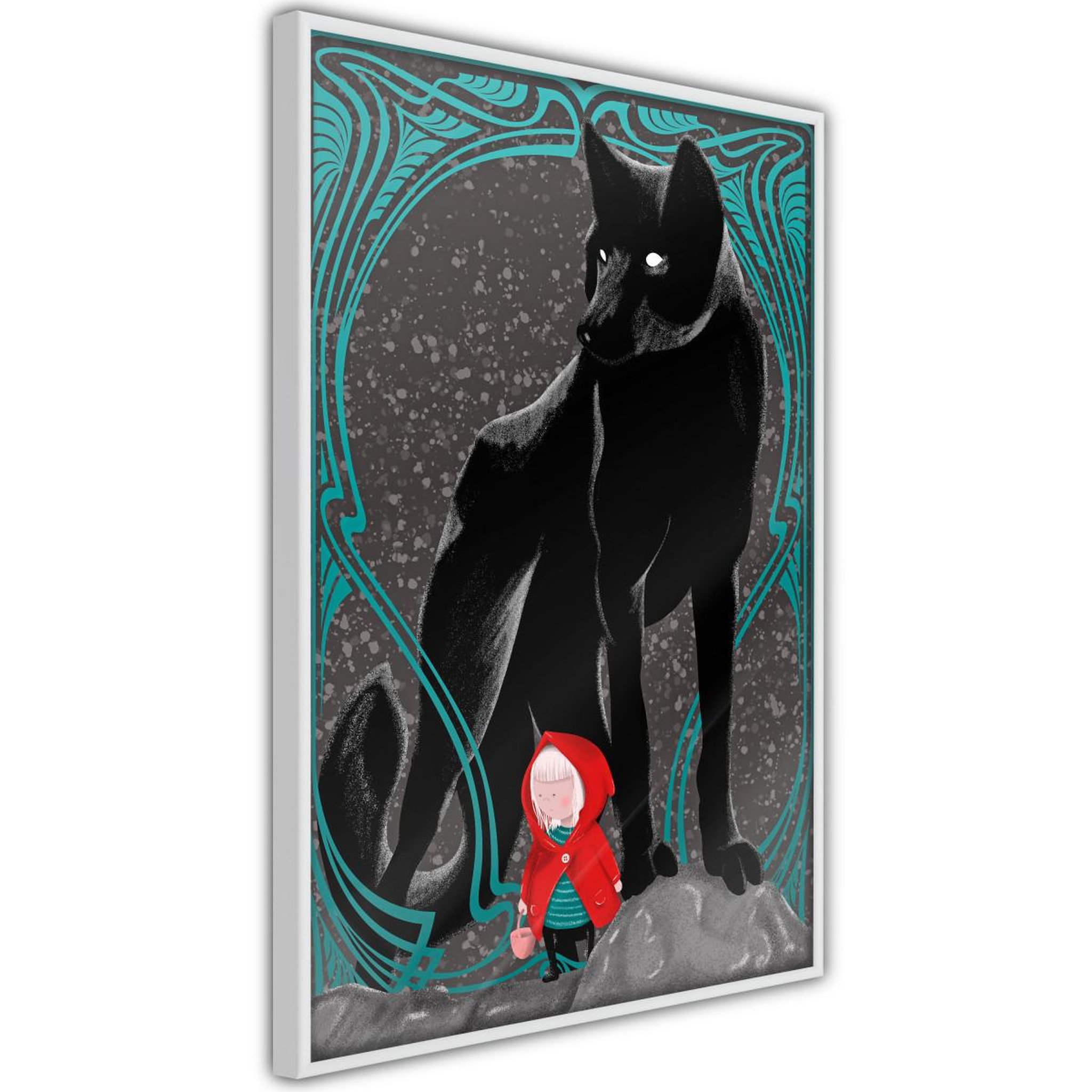 Paris Prix Affiche murale encadrée  bad wolf