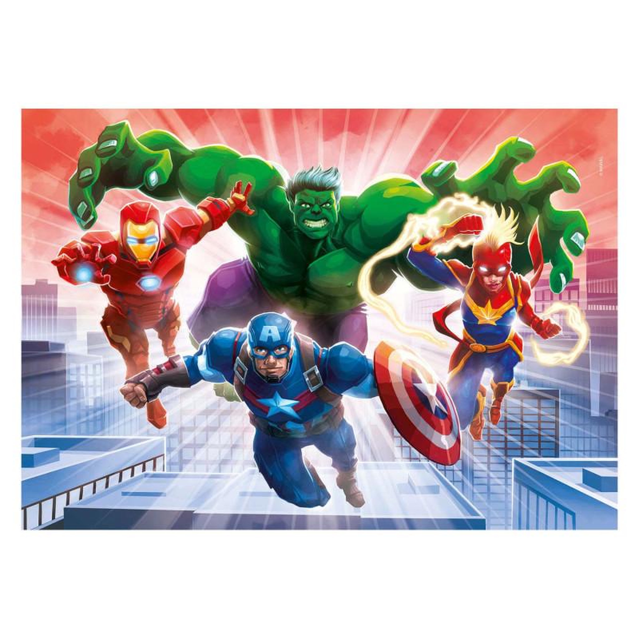 Voir la diapositive 2 : CLEMENTONI Clementoni Puzzle Avengers brille dans le noir 104 pièces