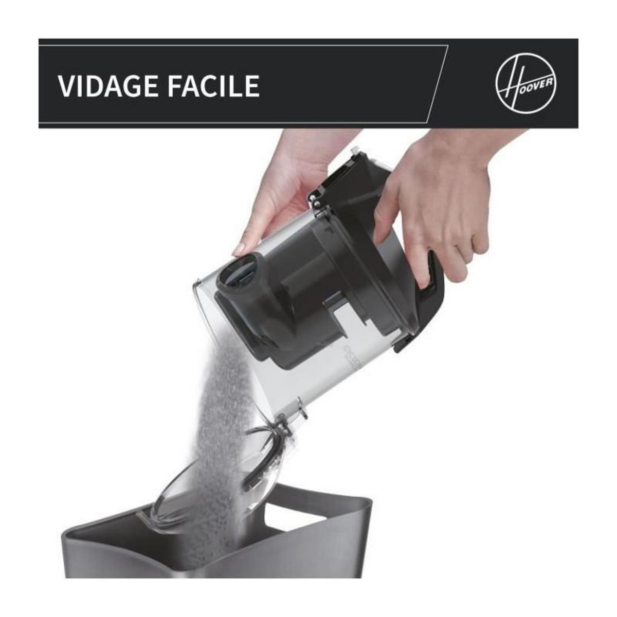 Candy Aspirateur Traineau Sans Sac - CANDY CAF34HM - 800 W - Cassette 2,5 L - 79 dBA - Filtre HEPA 13 lavable