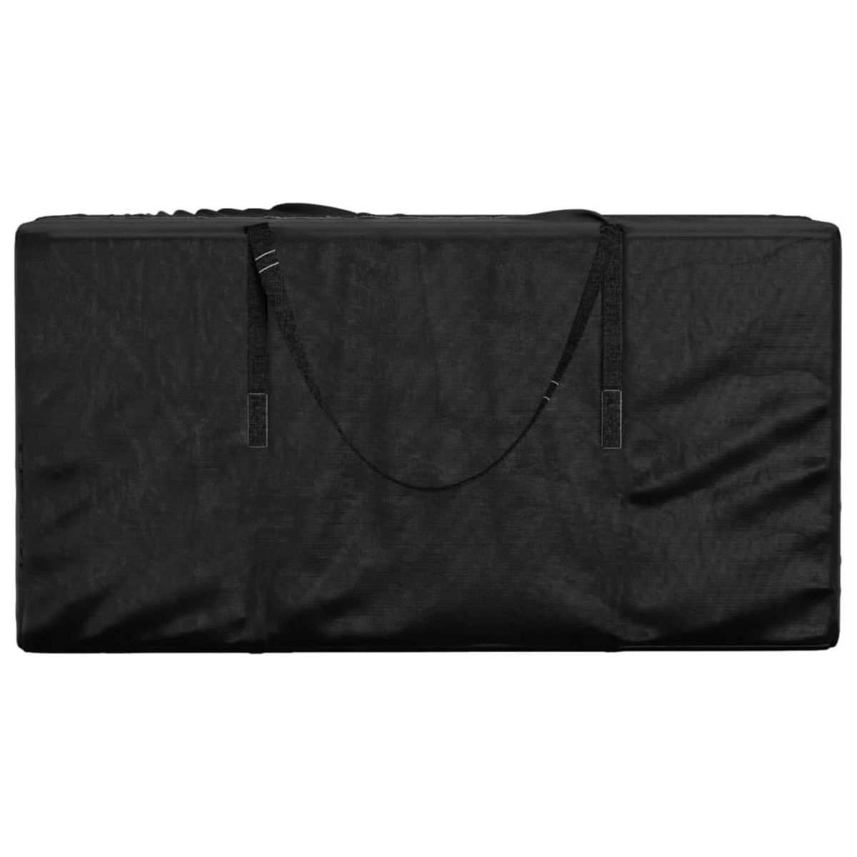 VIDAXL Sac de rangement pour coussins de jardin noir 150x75x75 cm PE