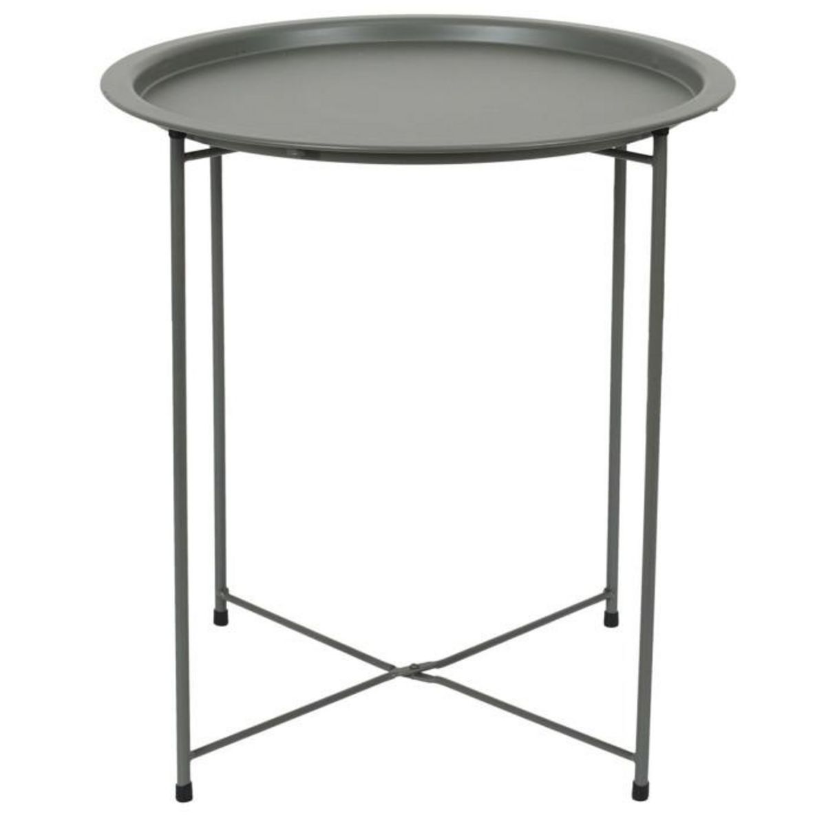 Paris Prix Table d'Appoint en Métal  Sienna  50cm Vert Olive