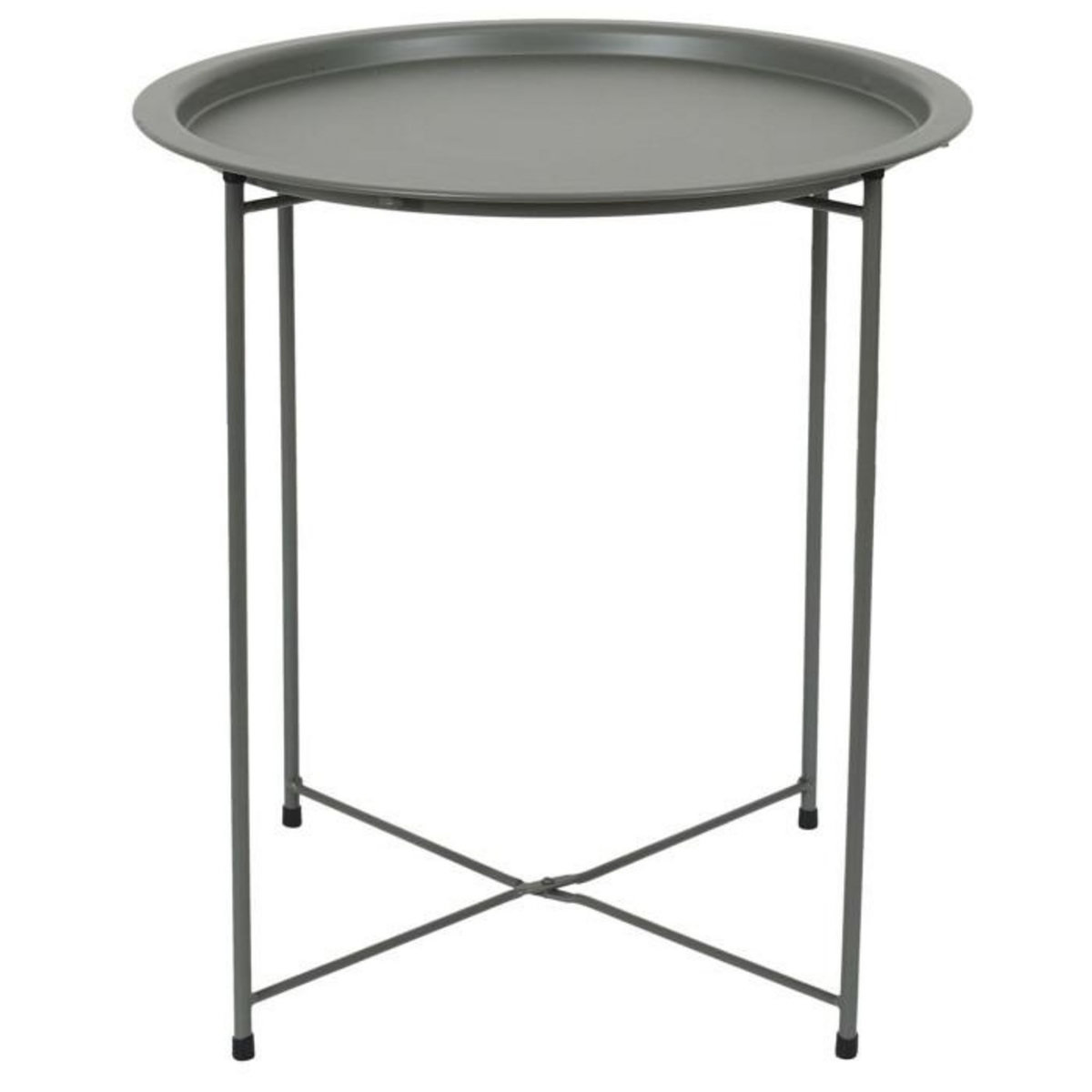 Paris Prix Table d'Appoint en Métal  Sienna  50cm Vert Olive